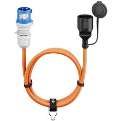 CEE VERLOOPSNOER 5,0M RA STEKKER CONTRA - CEE STEKKER 3P BLAUW 3X2,5MM2