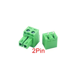 TERMINALBLOK  2P SCHROEF PRINTDEEL + STEKKER