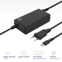 USB TYPE-C LAPTOPLADER MET POWER DELIVERY PROFIELEN 65W