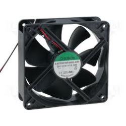 VENTILATOR 12V/DC GLIJLAGER 80X80X25MM 56M3H 28DB