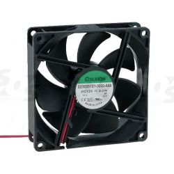 VENTILATOR  12V/DC GLIJLAGER 92X92X25MM 76,4M3/H 32DB