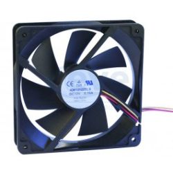 VENTILATOR 12V/DC GLIJLAGER 120X120X25MM MET 3 POLIGE STEKK