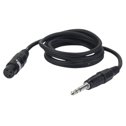 6.3MM JACK MALE STEREO-XLR FEMALE (BALANCED) 6.0M