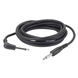 6.3MM JACK MALE-6.3MM JACK MALE HAAKS MONO (UNBALANCED) 1.5M