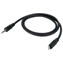 LIGHTNING 8-PIN / 3,5MM JACK MALE STEREO 0,75M