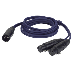 1 X XLR MALE-2 X XLR FEMALE 1.5M