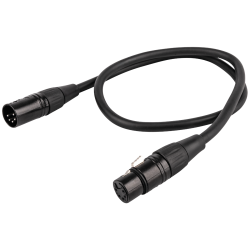 DMX/AES-EBU XLR/M 5P TO XLR/F 5P 0,75M