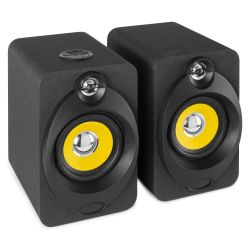 ACTIVE STUDIO MONITOR SPEAKER 4'' PAAR (1X ACTIEF EN 1X PASSIEF) BT/USB