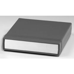 BEHUIZING 281X200X41MM ABS ZWART EN ALUMINIUM FRONT