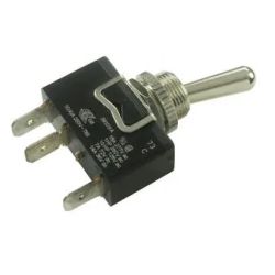 TUIMEL 1 X WISSEL 3ST 10A MET 6,3MM FASTON AANSLUITING