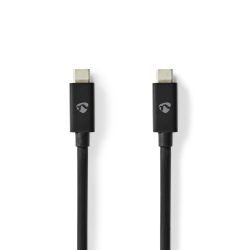 USB-C KABEL 4.0 MALE / MALE 40GBPS 240W 1M ZWART 8K@60HZ