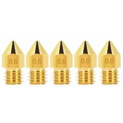 NOZZLE MK8 0.6MM 5 STUKS