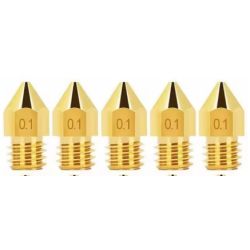 NOZZLE MK8 0.1MM 5 STUKS