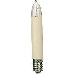 LAMP SCHROEF E10 KAARS 8V 3W DUN MODEL CREME
