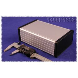 ALUMINIUM BEHUIZING 160X103X53MM KUNSTSTOF FRONT