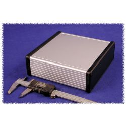 ALUMINIUM BEHUIZING 160X165X51,5MM KUNSTSTOF FRONT