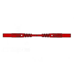 MEETSNOER 4MM 25CM 1MMý PVC ROOD MET CONTACTBEVEILIGING MAX.1000VDC/16A