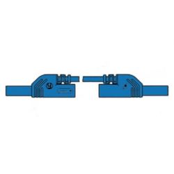 MEETSNOER 4MM 50CM 1MMý PVC BLAUW MET CONTACTBEVEILIGING ENDOORKOPPELBAAR MAX. 1000VDC/16A