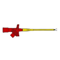 TESTCLIP 4MM ROOD MAX. 1000VDC