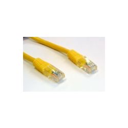 PATCHKABEL UTP CAT5E GEEL 0.25M