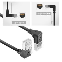 PATCHKABEL U/FTP CAT6A 0,50M HAAKS BOVEN NAAR HAAKS BENEDEN