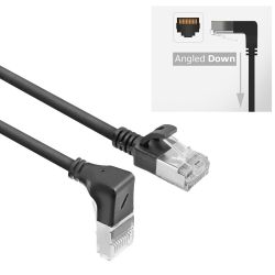 PATCHKABEL U/FTP CAT6A 1,00M RECHT NAAR HAAKS BENEDEN
