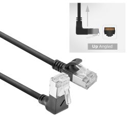 PATCHKABEL U/FTP CAT6A 1,00M RECHT NAAR HAAKS BOVEN