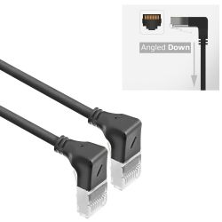 PATCHKABEL U/FTP CAT6A 3,00M HAAKS BENEDEN NAAR HAAKS BENEDEN