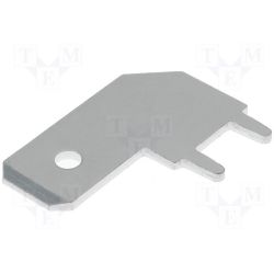 KABELSCHOEN MALE 4,8MM PRINT HAAKS VERTINT 1000 STUKS