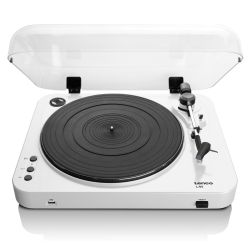 PLATENSPELER MET USB WIT