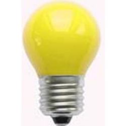 LEDLAMP KOGEL 1W GEEL 230VAC E27