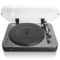 PLATENSPELER ZWART MET BLUETOOTH