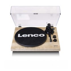 PLATENSPELER MET BLUETOOTH HOUT