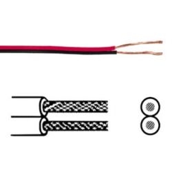 ROOD/ZWART SNOER 2 X 0.75MM2