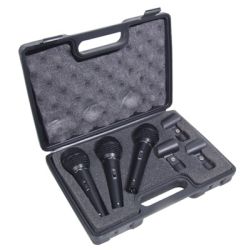 MICROFOON DYNAMISCH PRO. 3 STUKS EXCLUSIEF KABELS GELEVRD INKOFFER