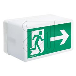 NOODVERLICHTING 20 LEDS ACCU 2,4V/1,8AH 250X135X150MM INCLUSIEF 3 PICTOGRAMMEN GESCHIKT VOOR WAND EN PLAFONDMONTAGE