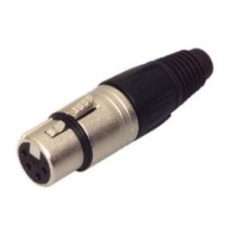 XLR PLUG FEMALE 4P