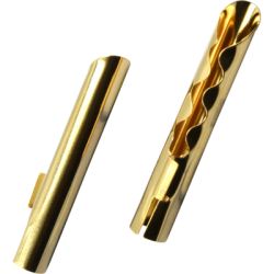 LUIDSPREKERCONNECTOR STEKKER, RECHT GOUD 10 STUK(S)