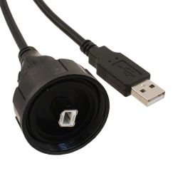 USB-B CHASSISDEEL IP68 NAAR USB-A CONNECTOR 2M KABEL