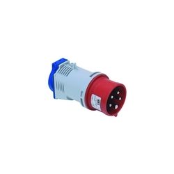 VERLOOPSTEKKER 1 X SCHUKO/1 X CEE 16A 5P