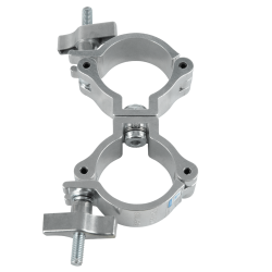 TRUSSKLEM DUBBEL VOOR 50MM BUIS EN 75KG MAX ZILVER