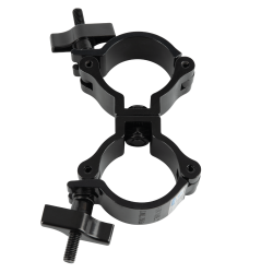 TRUSSKLEM DUBBEL VOOR 50MM BUIS EN 75KG MAX ZWART