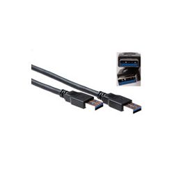 USB KABEL 3.0 USB-A/USB-A MALE-MALE 1.0M