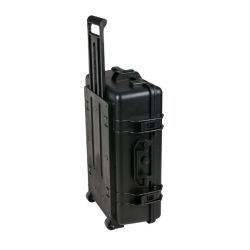 KOFFER WATERDICHT IP67 ZWART 560X450X230MM INCLUSIEF TROLLEY