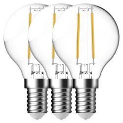 LEDLAMP KOGEL E14 2700K 470LM 4.0W HELDER 3 STUKS