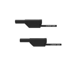 MEETSNOER PVC 50CM PVC ZWART 2.5MM2 MAX. 1000VAC 32A CATII
