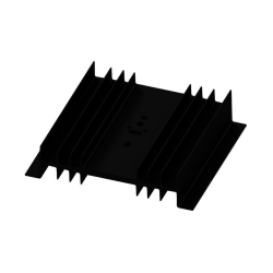 KOELPROFIEL 115X100X26MM MET UNIVERSELE BORING - ZWART