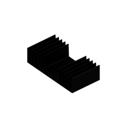 KOELPROFIEL 97X50X25MM - ZWART