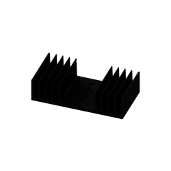 KOELPROFIEL 97X50X25MM MET UNIVERSELE BORING - ZWART