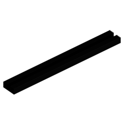 KOELPROFIEL 120X1000X50MM - ZWART